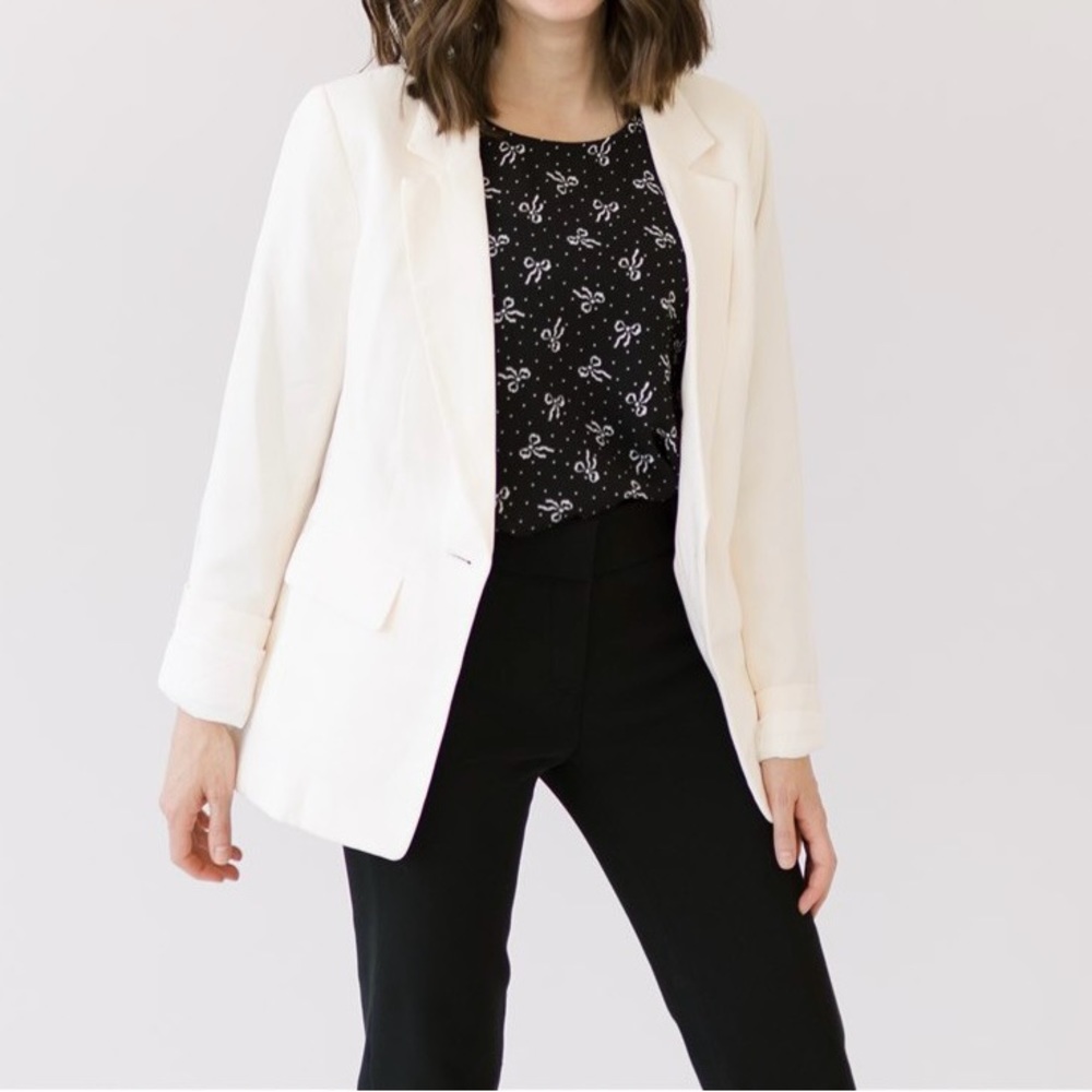 LOFT 00Petite Cream Blazer